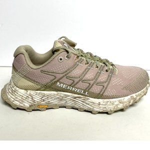 Merrell Womens Moab Flight Trail Running Shoe Rose Size 6 M